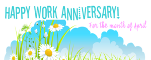 Work Anniversary Logo April